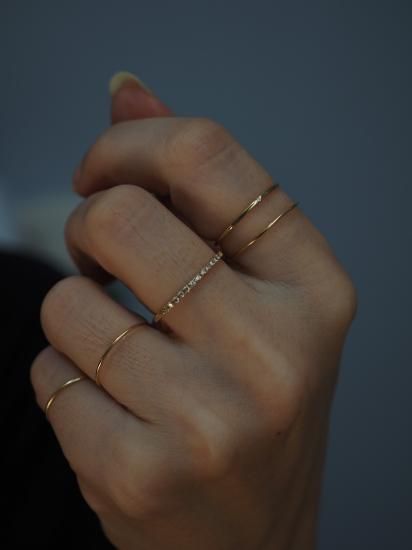 sun blue bianca 18K one stone リング sunbluebianca アクセサリー サンブルービアンカ