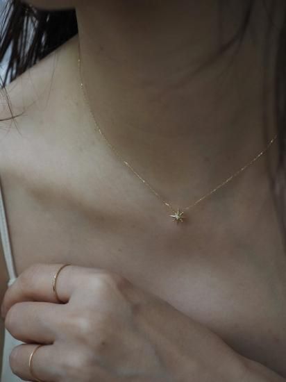 SUN BLUE BIANCA Octagram StarネックレスK18 sunbluebianca アクセサリー サンブルービアンカ