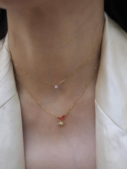 SUN BLUE BIANCA Octagram StarネックレスK18 sunbluebianca アクセサリー サンブルービアンカ