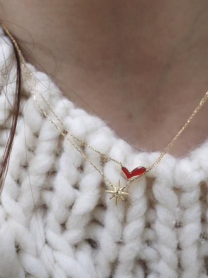 SUN BLUE BIANCA Octagram StarネックレスK18 sunbluebianca アクセサリー サンブルービアンカ