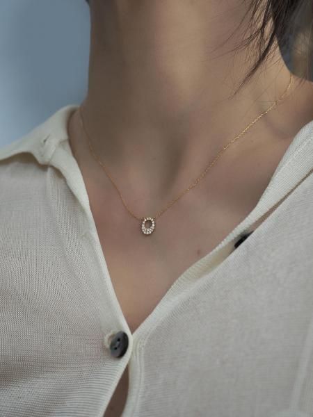 11/19発売！限定 K18 オーバルダイヤネックレス