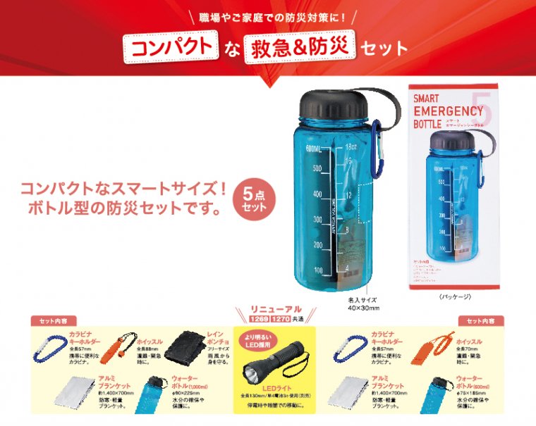 防災グッズ エマージェンシーボトルキット 市販 - 避難生活用品