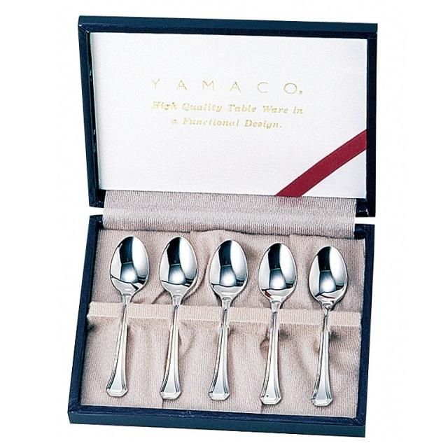 【新品】yamaco コーヒースプーン 5pcs セット クリスタルライン 5pcs コーヒースプーンセット - 【公式】山崎