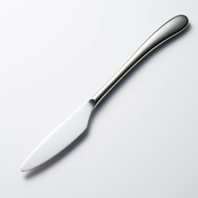 18-0(ステンレス) #3900 デザートナイフ (S・H) ノコ刃付 210 ナイフ 