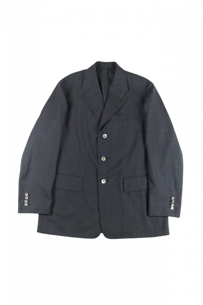 BISOWN/SHEER WOOL UNCON JACKET NAVY