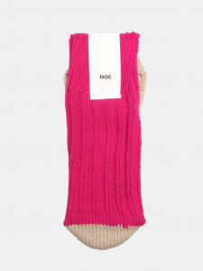 [ts(s)] Unpaired Cotton Rib Sock / Pink<img class='new_mark_img2' src='https://img.shop-pro.jp/img/new/icons5.gif' style='border:none;display:inline;margin:0px;padding:0px;width:auto;' />