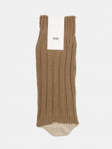 [ts(s)] Unpaired Cotton Rib Sock / Beige<img class='new_mark_img2' src='https://img.shop-pro.jp/img/new/icons5.gif' style='border:none;display:inline;margin:0px;padding:0px;width:auto;' />