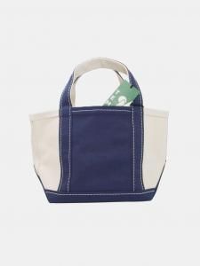[TEMBEA] TOTE BAG POCKET MINI / NATURAL/DK-NAVY