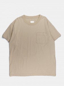 [TOUJOURS] XL Pocket T-Shirt - Organic Supima Fine Cotton Jersey / Natural