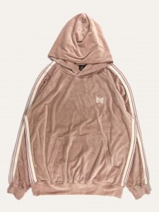 [NEEDLES] Track Hoody - C/PE Velour / Old Rose