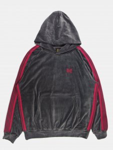 [NEEDLES] Track Hoody - C/PE Velour / Charcoal