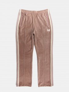 [NEEDLES] Narrow Track Pant - C/PE Velour / Old Rose