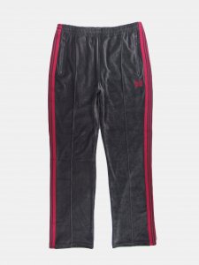 [NEEDLES] Narrow Track Pant - C/PE Velour / Charcoal