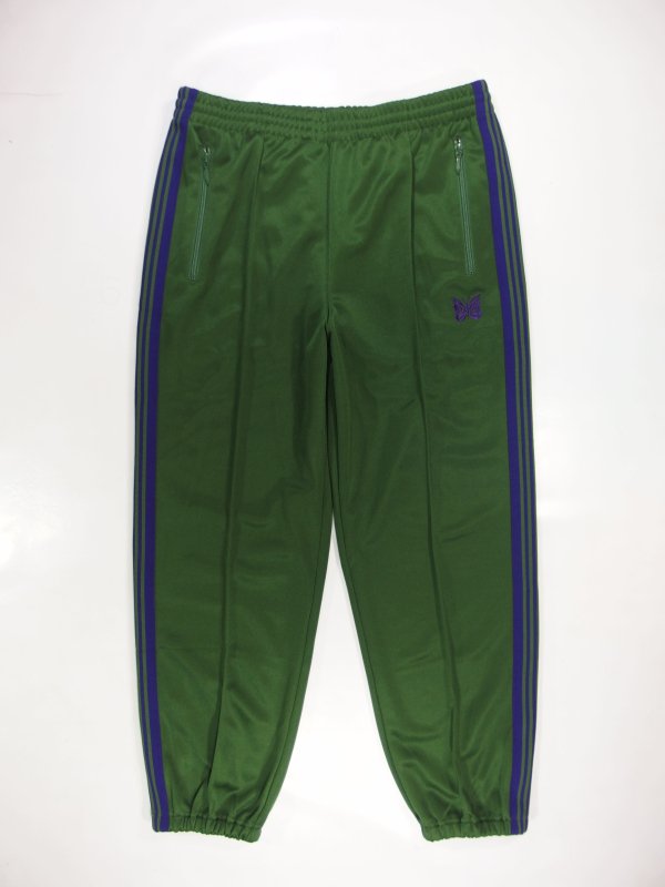 NEEDLES] Zipped Track Pant - Poly Smooth / Ivy Green - SUNRISE MARKET