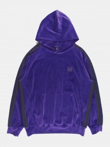 [NEEDLES] Track Hoody - C/Pe Velour / Purple