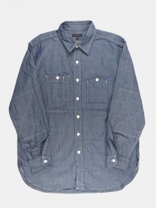 [ENGINEERED GARMENTS] Work Shirt - Cotton Chambray / Blue