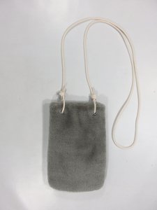 [TEMBEA] PHONE CASE - ECO FUR / DK-GREY