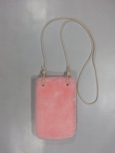 [TEMBEA] PHONE CASE - ECO FUR / PINK