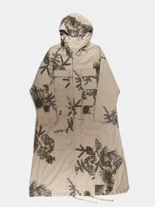 [ENGINEERED GARMENTS WOMEN] Cagoule Dress - Pinecone Print French Twill / Khaki<img class='new_mark_img2' src='https://img.shop-pro.jp/img/new/icons24.gif' style='border:none;display:inline;margin:0px;padding:0px;width:auto;' />