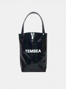 [TEMBEA] BAGUETTE TOTE MINI CHECK - PVC COAT / BLACK-WATCH