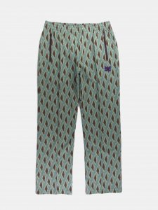 [NEEDLES] Track Pant - Poly Jq.  / Turquoise