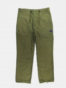 [NEEDLES] String Fatigue Pant - Back Sateen / Olive