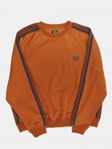 [NEEDLES] Track Crew Neck Shirt - Poly Smooth / Rust