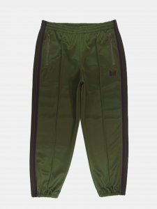 [NEEDLES] Zipped Track Pant - Poly Smooth  / Olive