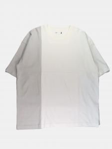 [ts(s)] 3 Color Block T-Shirt - Cotton Open-end Yarn Jersey / Gray
