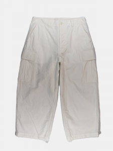 [TOUJOURS] 6 Pocket Sack Pants - Organic Cotton Ripstop Cloth / Off White