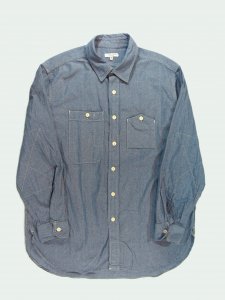 [ENGINEERED GARMENTS] Work Shirt - 4.5oz Cotton Chambray / Lt.Blue