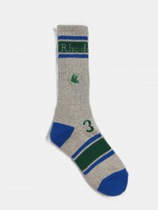 [RHODOLIRION] Line & Numbering Socks / H.Grey<img class='new_mark_img2' src='https://img.shop-pro.jp/img/new/icons5.gif' style='border:none;display:inline;margin:0px;padding:0px;width:auto;' />