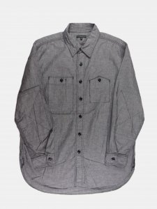 [ENGINEERED GARMENTS] Work Shirt - Cotton Chambray / Grey<img class='new_mark_img2' src='https://img.shop-pro.jp/img/new/icons5.gif' style='border:none;display:inline;margin:0px;padding:0px;width:auto;' />