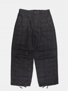 [ENGINEERED GARMENTS] Over Pant - Wool Poly Windowpane / Chracoal/Lt.Blue<img class='new_mark_img2' src='https://img.shop-pro.jp/img/new/icons5.gif' style='border:none;display:inline;margin:0px;padding:0px;width:auto;' />