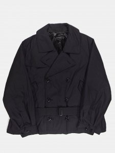 [ENGINEERED GARMENTS] Short Trench Jacket - Nyco Twill / Black<img class='new_mark_img2' src='https://img.shop-pro.jp/img/new/icons5.gif' style='border:none;display:inline;margin:0px;padding:0px;width:auto;' />