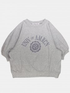 [AMERICANA] BRF-728A/2 եŷ Wide Body & Raglan Sleeve / Short Length S/S Rib Tee College/Moku Gray<img class='new_mark_img2' src='https://img.shop-pro.jp/img/new/icons5.gif' style='border:none;display:inline;margin:0px;padding:0px;width:auto;' />