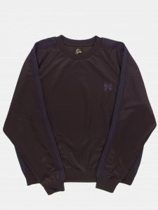 [NEEDLES] Track Crew Neck Shirt - Poly Smooth / Dk.Brown<img class='new_mark_img2' src='https://img.shop-pro.jp/img/new/icons5.gif' style='border:none;display:inline;margin:0px;padding:0px;width:auto;' />