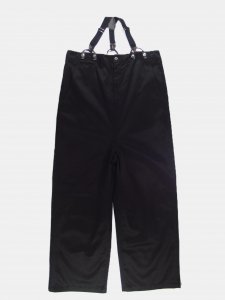 [RHODOLIRION] Suspender Pants - Chino Cloth / Black<img class='new_mark_img2' src='https://img.shop-pro.jp/img/new/icons5.gif' style='border:none;display:inline;margin:0px;padding:0px;width:auto;' />