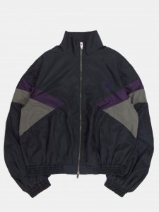 [RHODOLIRION] Short Track Jacket - Switching Pattern / Navy<img class='new_mark_img2' src='https://img.shop-pro.jp/img/new/icons5.gif' style='border:none;display:inline;margin:0px;padding:0px;width:auto;' />