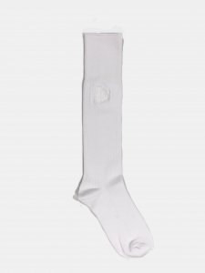 [RHODOLIRION] Monogram Stitch Ribbed Socks / White<img class='new_mark_img2' src='https://img.shop-pro.jp/img/new/icons5.gif' style='border:none;display:inline;margin:0px;padding:0px;width:auto;' />