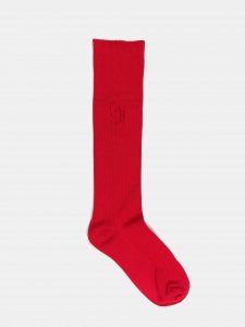 [RHODOLIRION] Monogram Stitch Ribbed Socks / Red<img class='new_mark_img2' src='https://img.shop-pro.jp/img/new/icons5.gif' style='border:none;display:inline;margin:0px;padding:0px;width:auto;' />