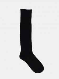 [RHODOLIRION] Monogram Stitch Ribbed Socks / Black<img class='new_mark_img2' src='https://img.shop-pro.jp/img/new/icons5.gif' style='border:none;display:inline;margin:0px;padding:0px;width:auto;' />