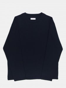 [ts(s)] Crew Neck Shirt - Mellow Cotton Plain Jersey / Navy<img class='new_mark_img2' src='https://img.shop-pro.jp/img/new/icons5.gif' style='border:none;display:inline;margin:0px;padding:0px;width:auto;' />