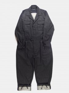 [ENGINEERED GARMENTS] Siren Suit - PC Denim / Black<img class='new_mark_img2' src='https://img.shop-pro.jp/img/new/icons5.gif' style='border:none;display:inline;margin:0px;padding:0px;width:auto;' />