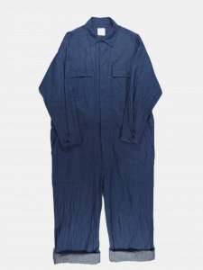 [TOUJOURS] Double Flap Pocket All-in-one - 6.5OZ. Organic Cotton Denim Cloth / Blue<img class='new_mark_img2' src='https://img.shop-pro.jp/img/new/icons5.gif' style='border:none;display:inline;margin:0px;padding:0px;width:auto;' />