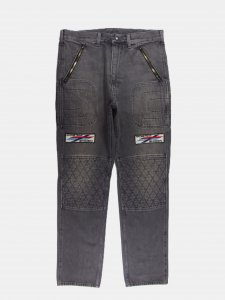 [SHIDEN] Motor Cycle Pant - 13.5oz Denim, Vintage / Black<img class='new_mark_img2' src='https://img.shop-pro.jp/img/new/icons5.gif' style='border:none;display:inline;margin:0px;padding:0px;width:auto;' />