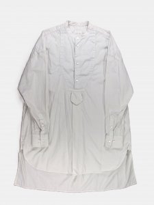 [TOUJOURS] Tuxed Long Shirt - Garment Dye Organic Cotton Poplin Cloth / Smoke White<img class='new_mark_img2' src='https://img.shop-pro.jp/img/new/icons5.gif' style='border:none;display:inline;margin:0px;padding:0px;width:auto;' />