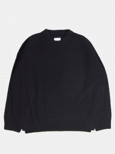 [TOUJOURS] Rib Sitch Crew Neck Big Pullover - Extra Fine Pure Cashmere Knit / Black<img class='new_mark_img2' src='https://img.shop-pro.jp/img/new/icons5.gif' style='border:none;display:inline;margin:0px;padding:0px;width:auto;' />