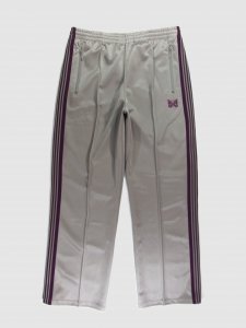 [NEEDLES  SUNRISE MARKET]  Track Pant - Poly Smooth / Ash Grey/Smoke Purple