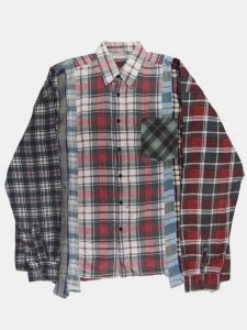 [REBUILD BY NEEDLES] Flannel Shirt -> 7 Cuts Wide Shirt / Assorted / TYPE 7<img class='new_mark_img2' src='https://img.shop-pro.jp/img/new/icons5.gif' style='border:none;display:inline;margin:0px;padding:0px;width:auto;' />